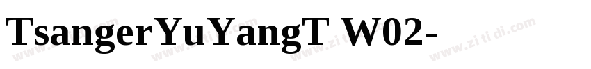 TsangerYuYangT W02字体转换